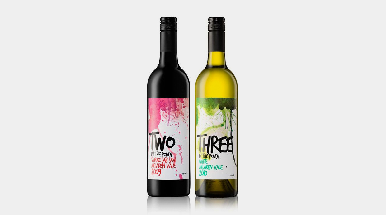 Botellas de vino Two y Three
